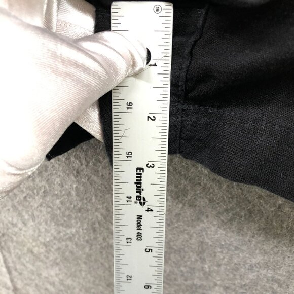 Old Navy Linen Blend Shorts Womens XL Black Pull On 3'' High Rise Comfort - Picture 6 of 9